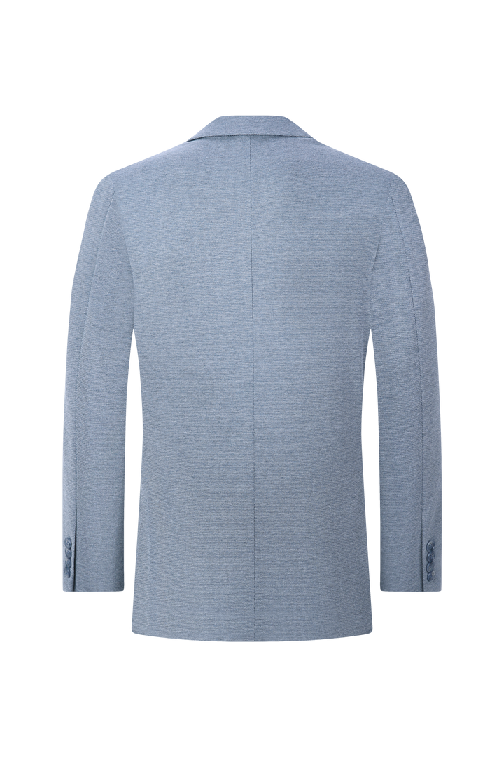 Hechter Paris Blue Pique Knit Sport Coat