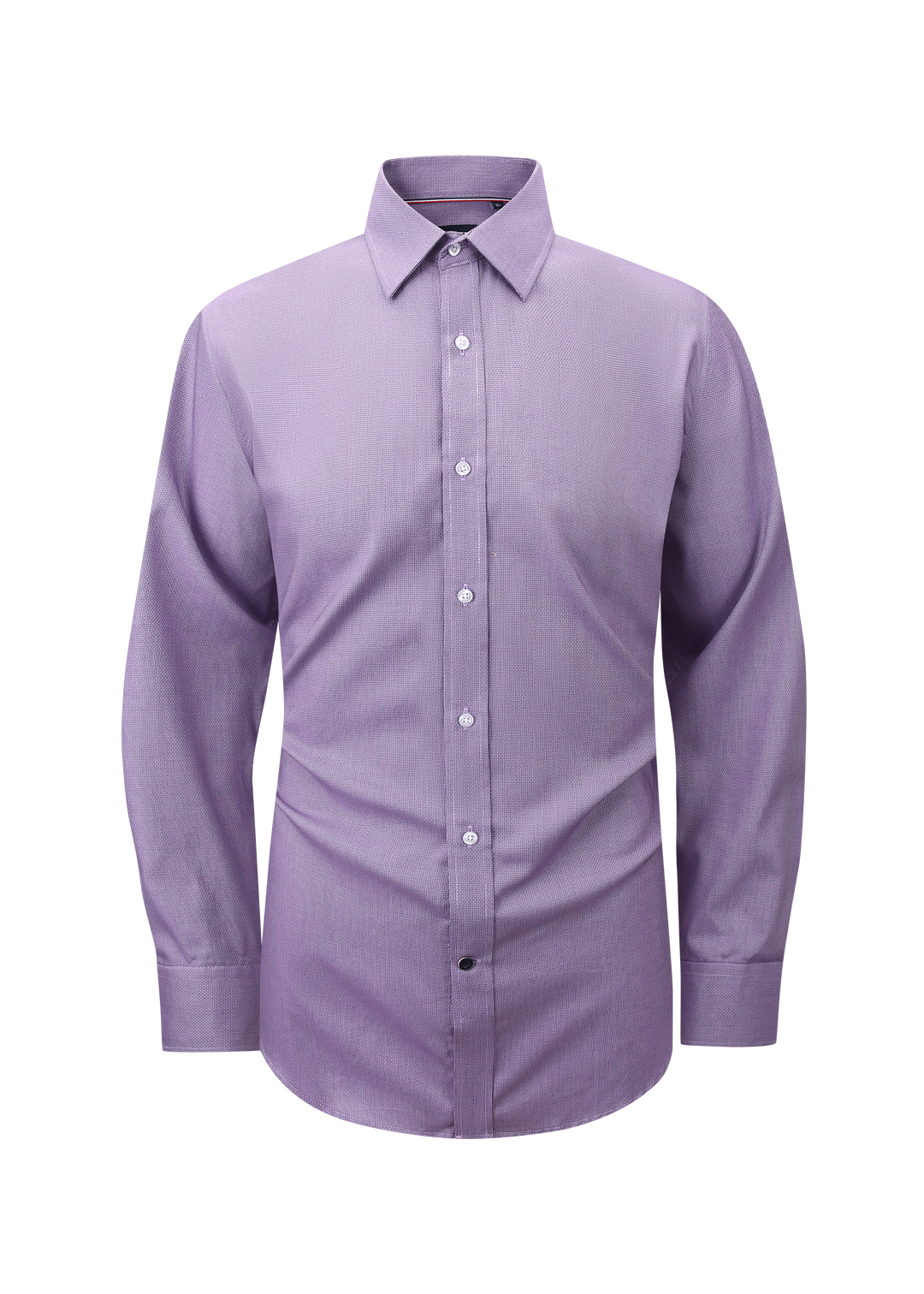 Hechter Paris Purple Plaid Slim Fit Dress Shirt