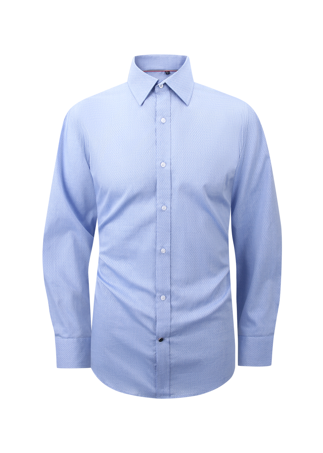 Hechter Paris Blue Texture Slim Fit Dress Shirt
