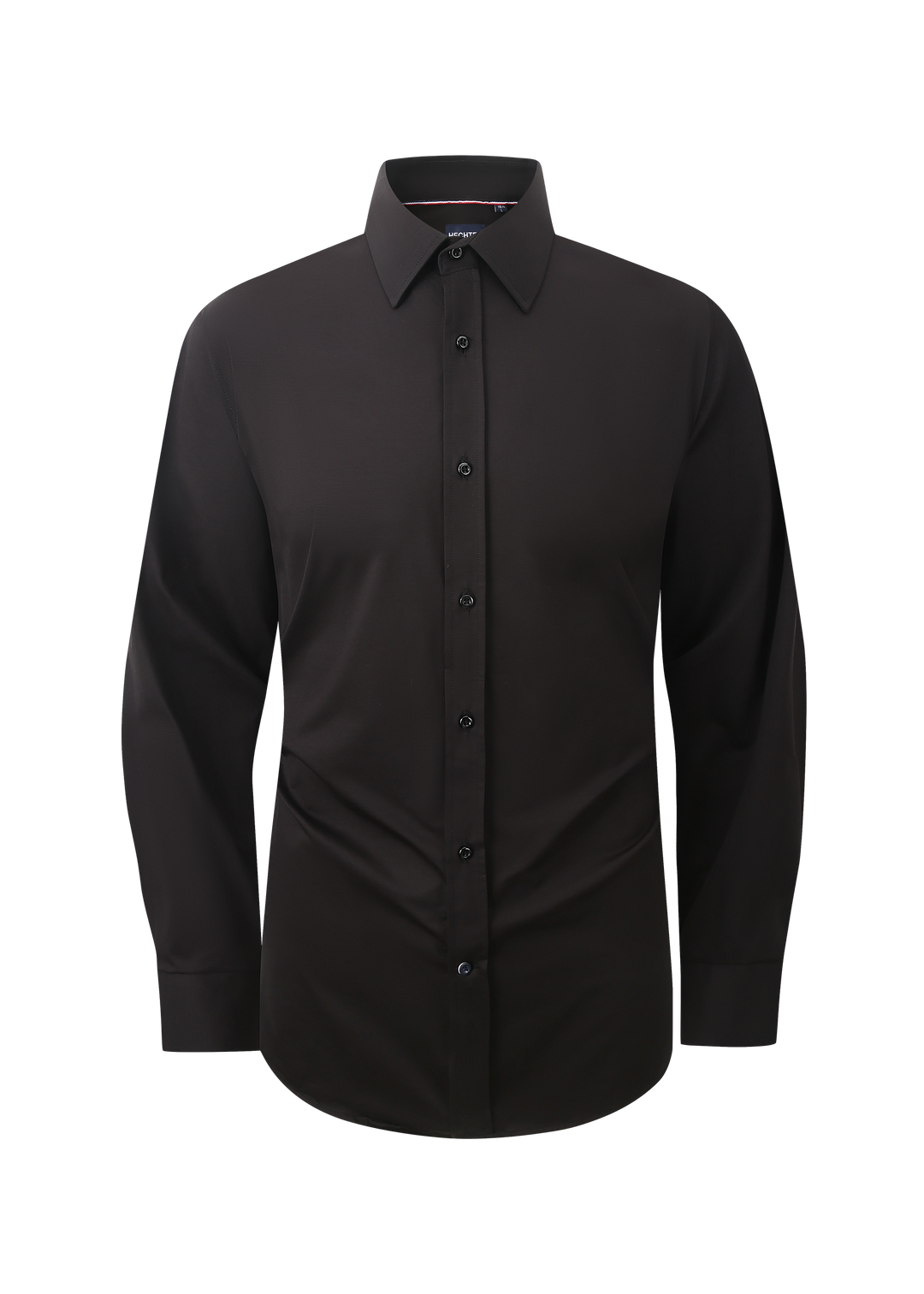 Hechter Paris Grey Plaid Slim Fit Dress Shirt