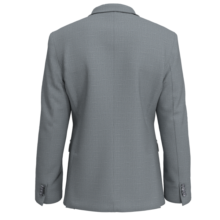 Hechter Paris Grey Texture Modern Fit Wool Suit