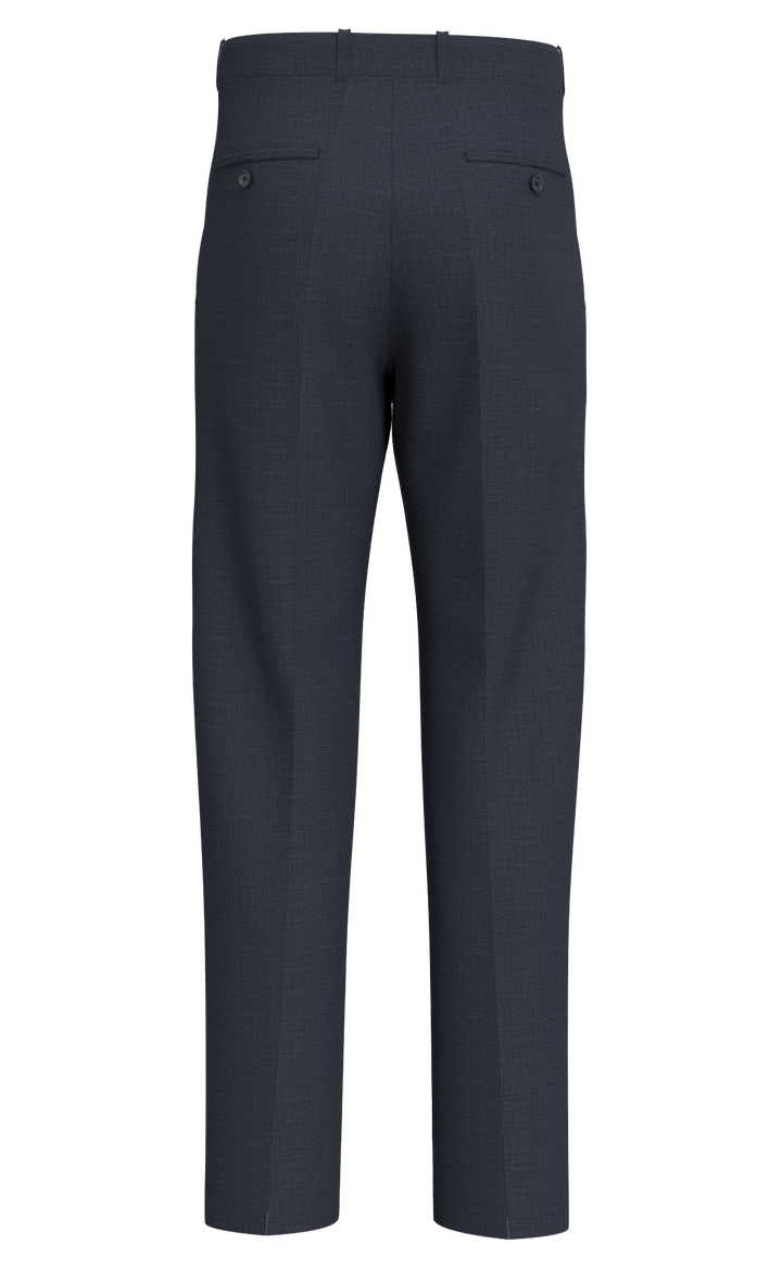 Hechter Paris Navy Texture Modern Fit Wool Suit