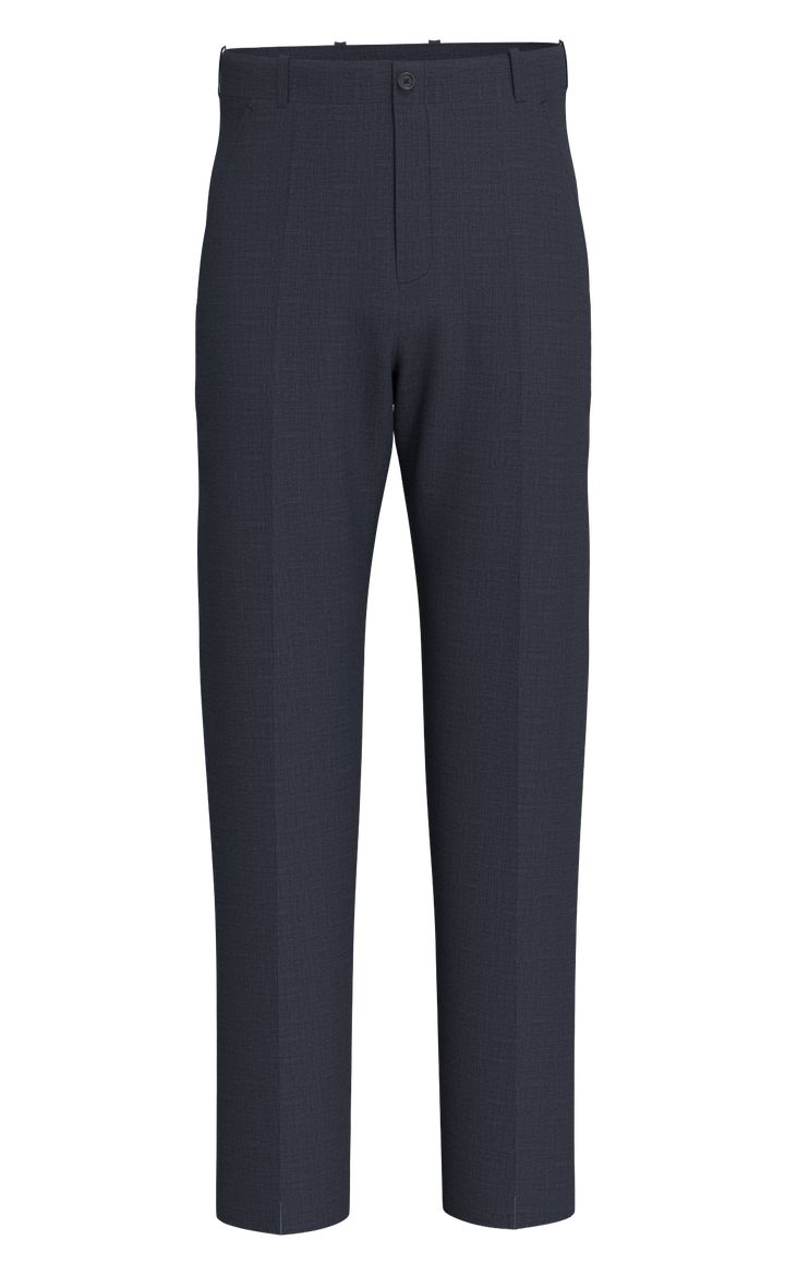 Hechter Paris Navy Texture Modern Fit Wool Suit