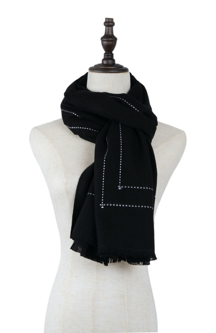 Ted Baker London Black Pattern Scarf