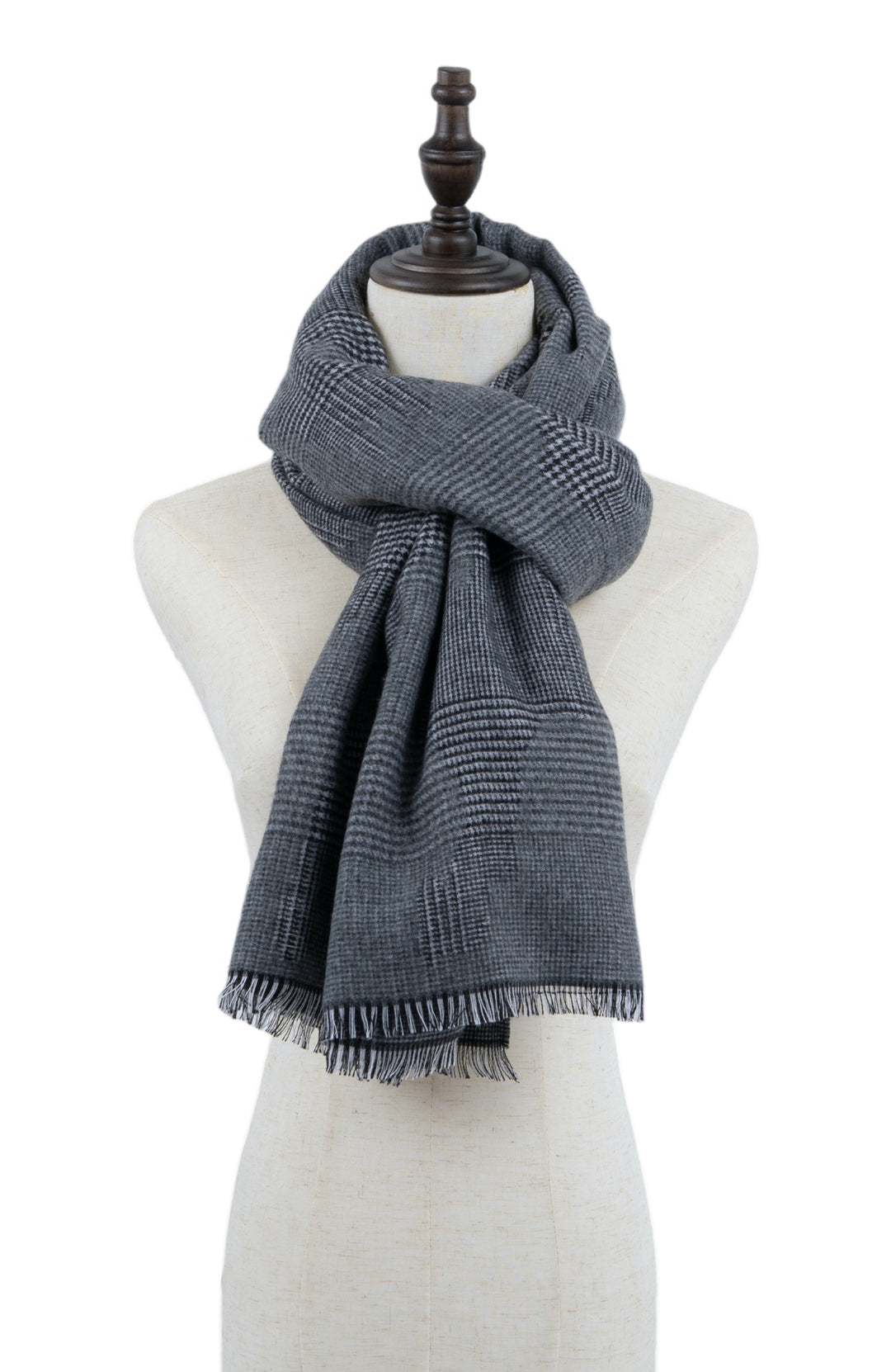 Ted Baker London Grey Plaid Scarf
