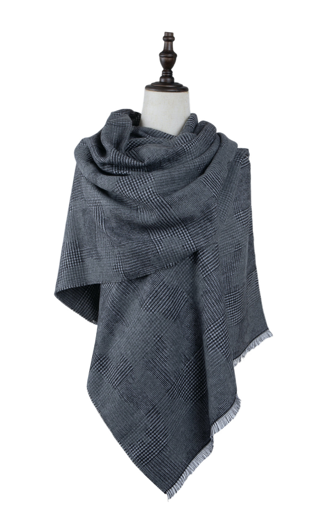 Ted Baker London Grey Plaid Scarf