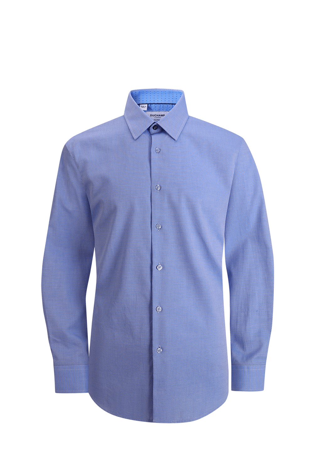 Duchamp London Blue Neat Dress Shirt