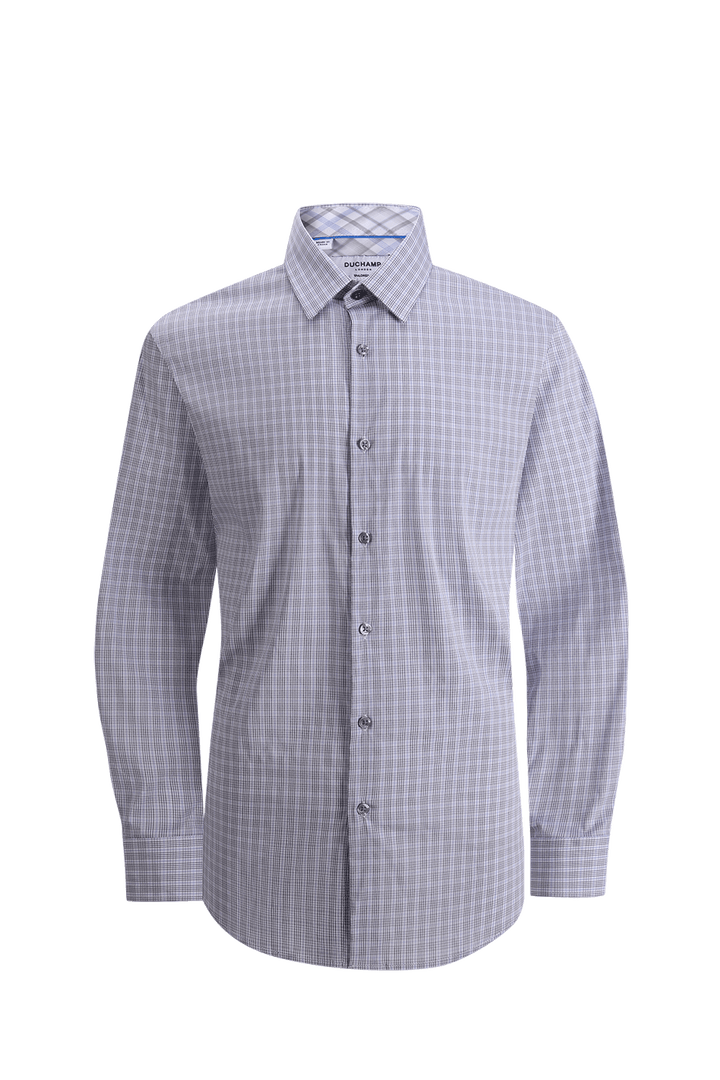 Duchamp London Black Check Dress Shirt
