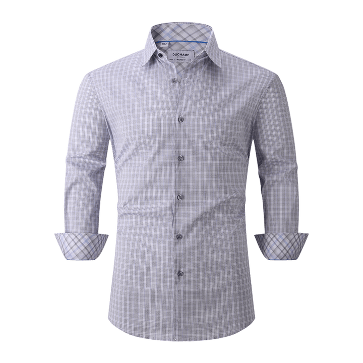 Duchamp London Black Check Dress Shirt