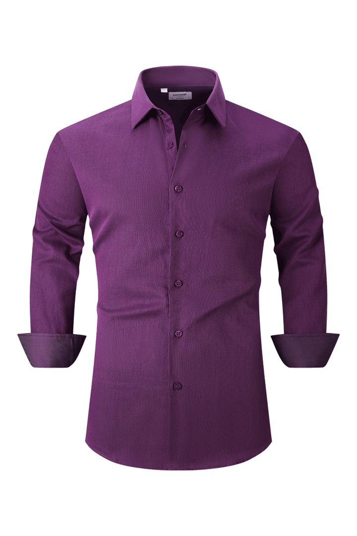 Duchamp London Textured Solid Dress Shirt