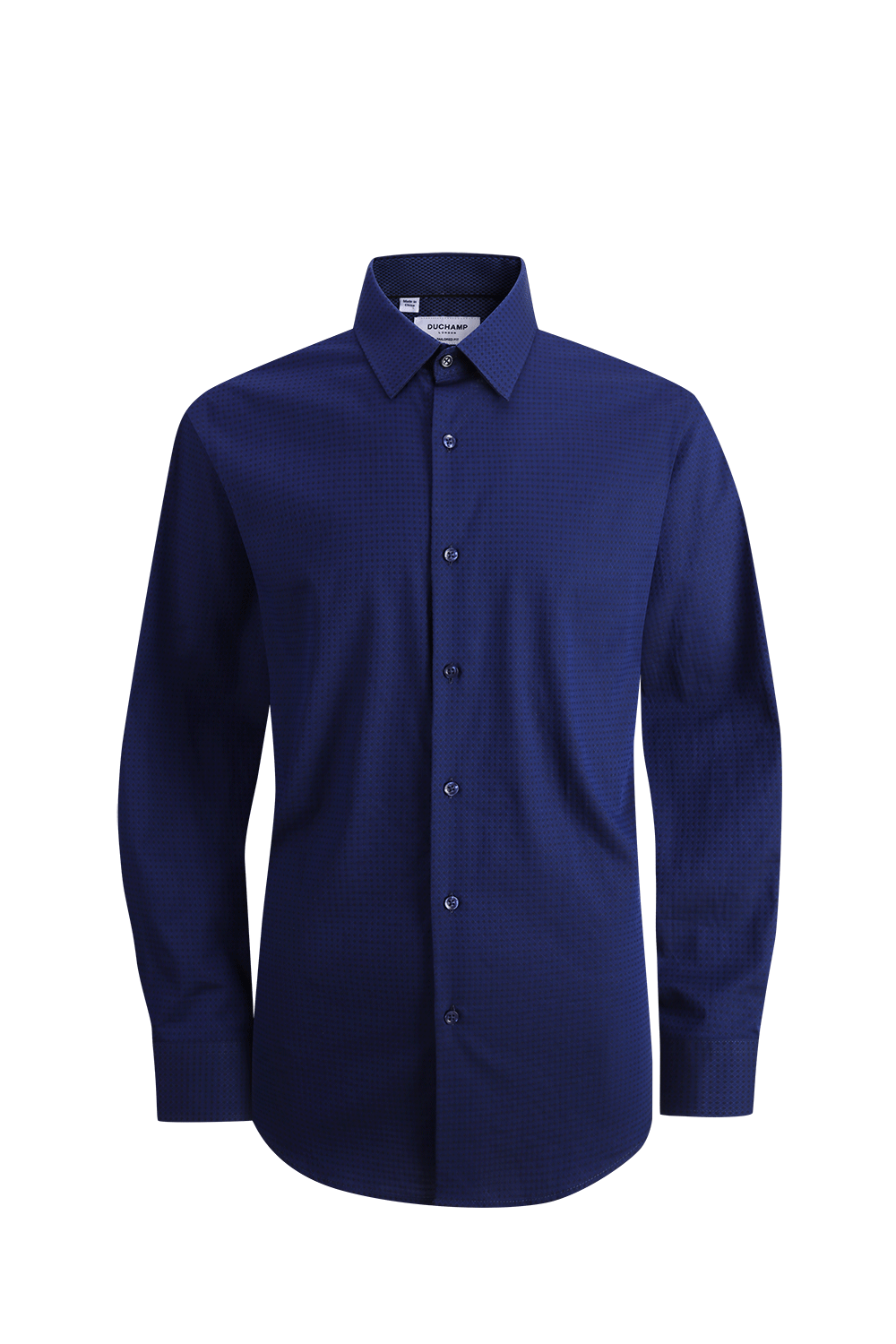 Duchamp London Solid Geo Dress Shirt