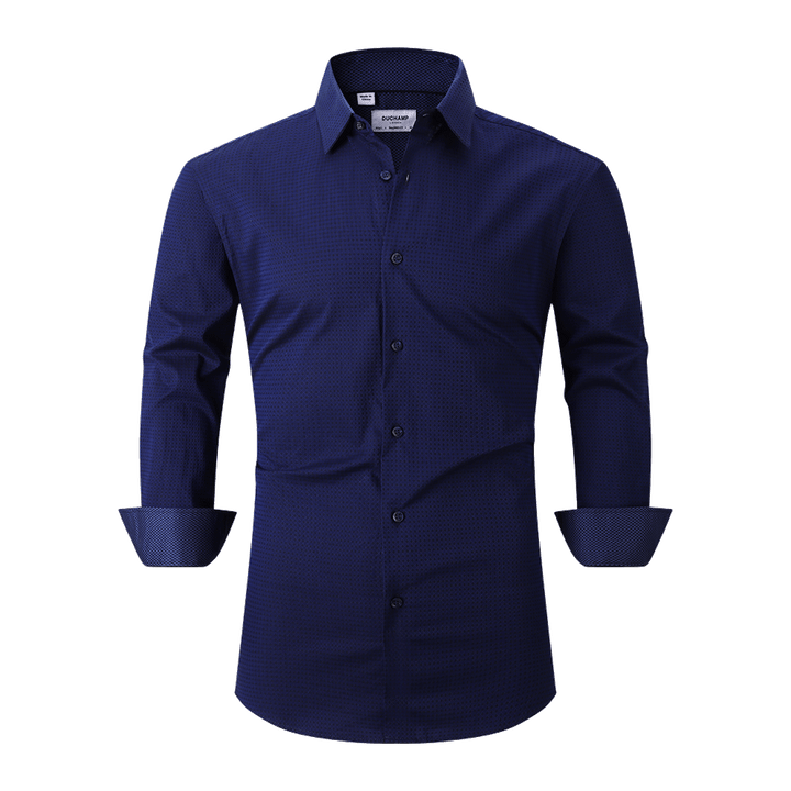 Duchamp London Solid Geo Dress Shirt