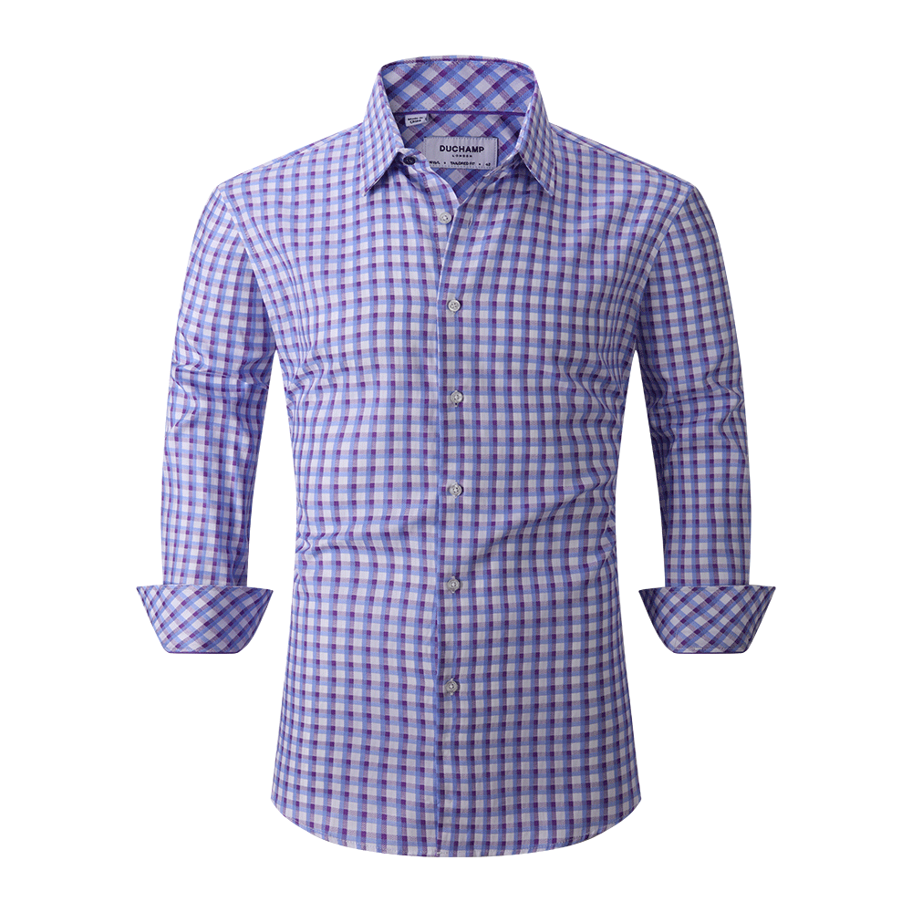 fancy dress shirts mens OppoSuits Men's Fancy Fish Long Sleeve Shirt, Blue, 2XL Fancy cuff dress shirts for men are always a favorite Duchamp London Fancy Check Dress