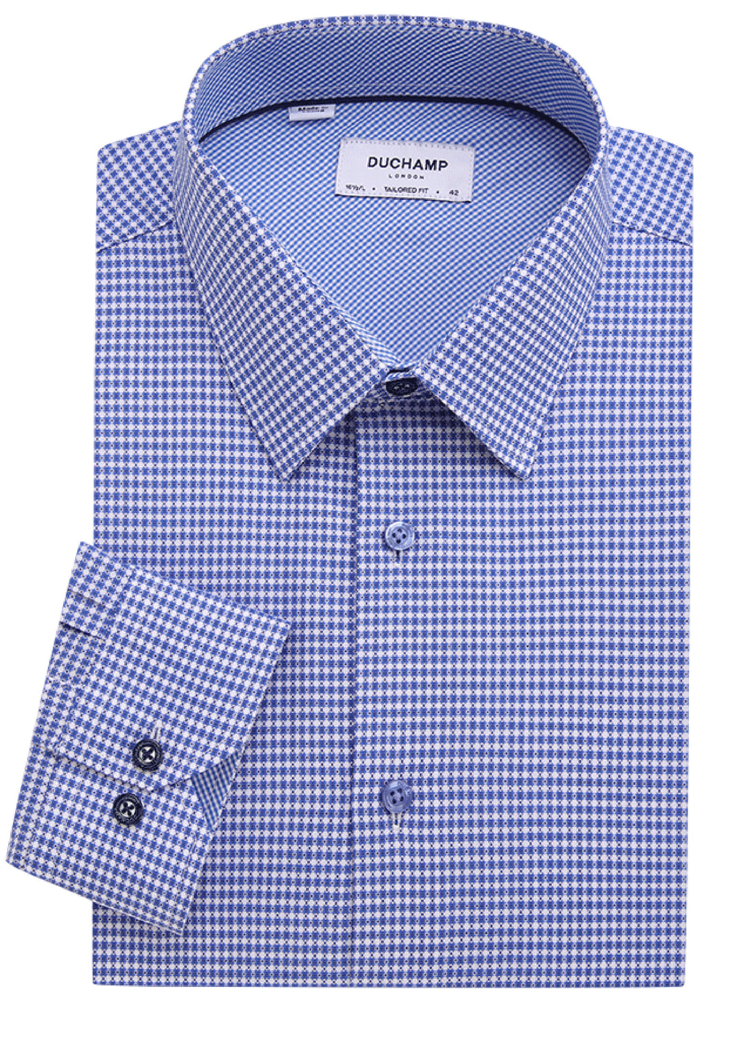 duchamp men's slim fit dress shirt Duchamp London Men's Fancy Check Dress Shirt