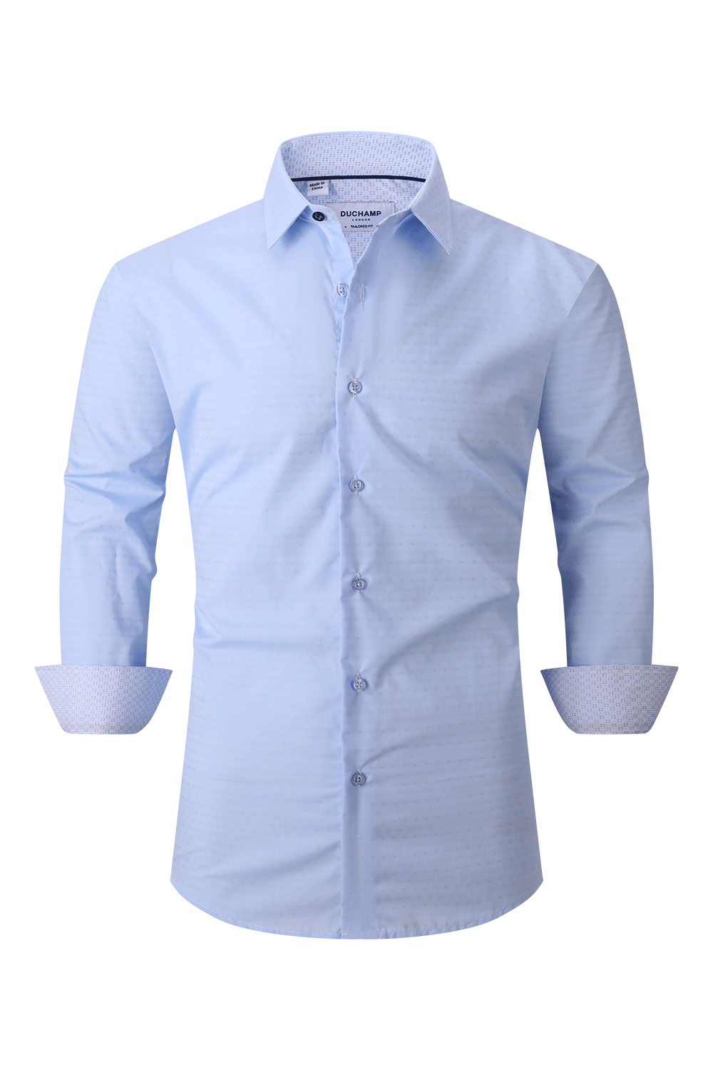 Duchamp London Men's Textured Dot Dress Shirt Duchamp London Men's Textured Dot Dress Shirt