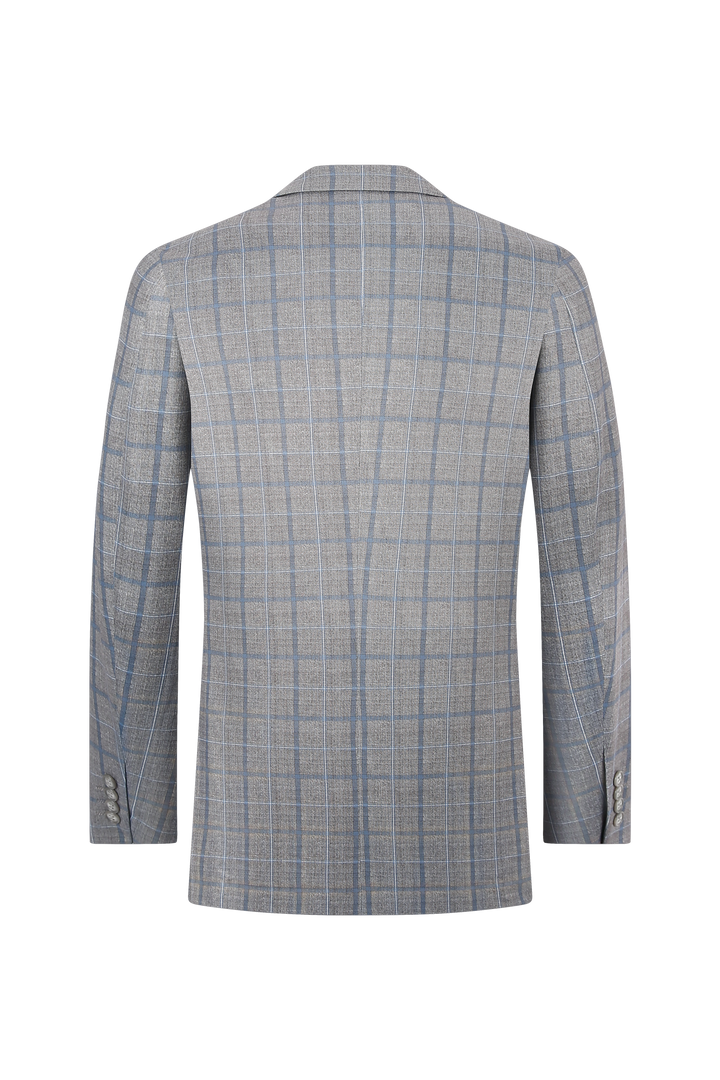 Hechter Paris Taupe Windowpane Sport Coat