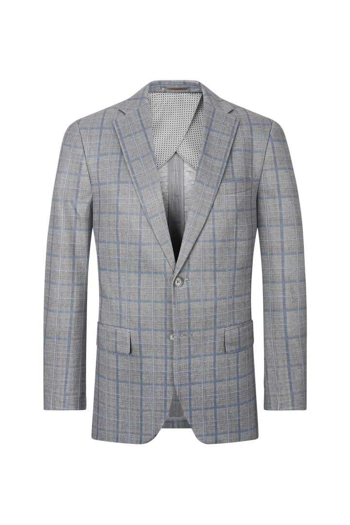 Hechter Paris Taupe Windowpane Sport Coat