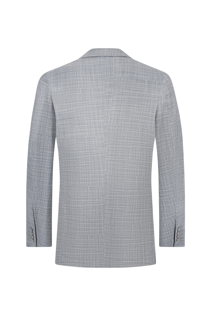 Hechter Paris Grey Textured Solid Suit