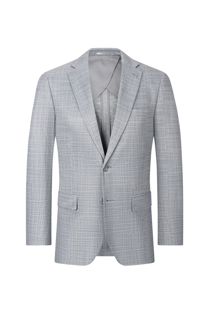 Hechter Paris Grey Textured Solid Suit