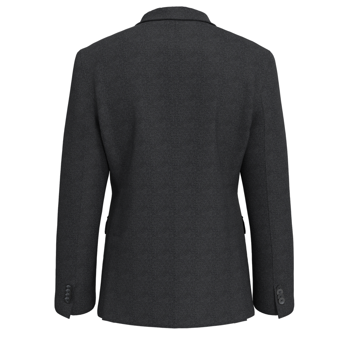 Duchamp London Textured Charcoal Knit Sport Coat