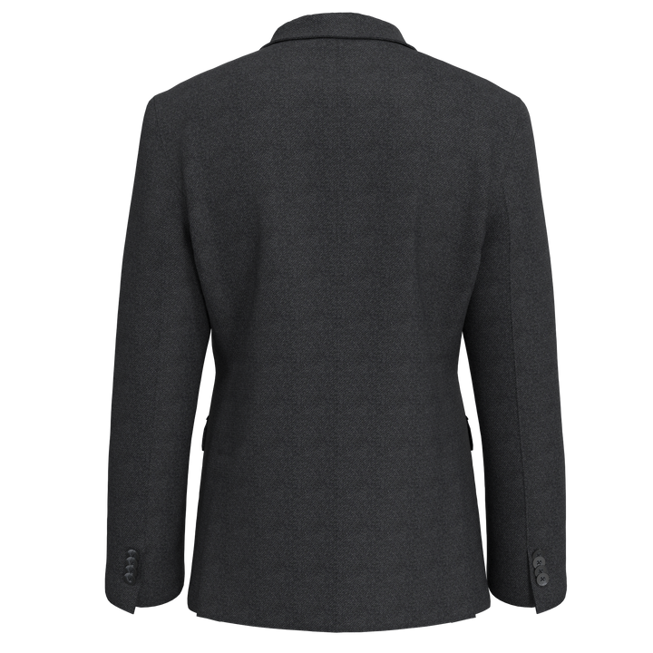 Duchamp London Textured Charcoal Knit Sport Coat