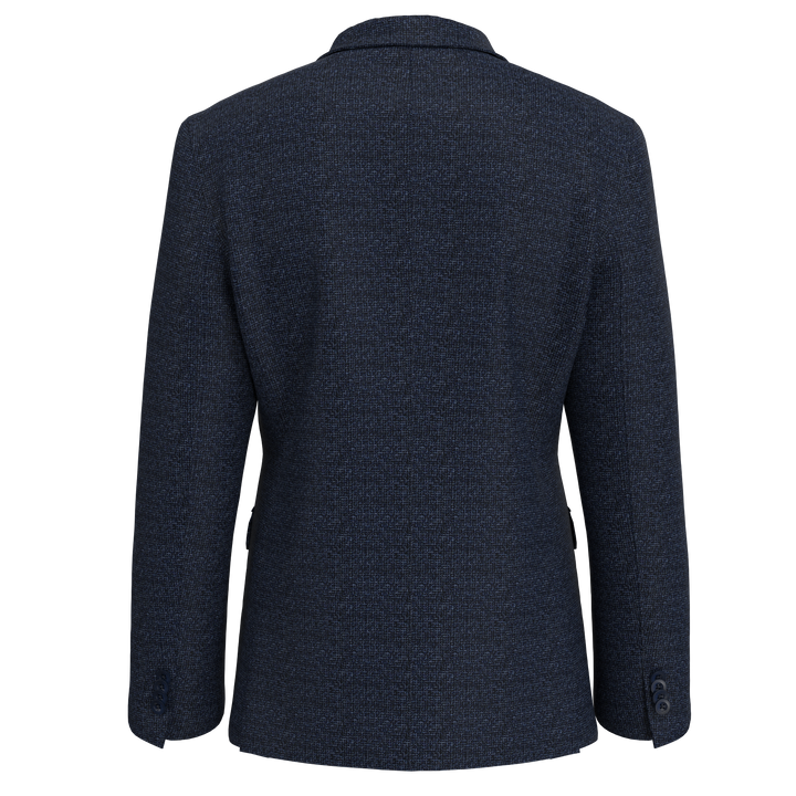 Duchamp London Textured Navy Knit Sport Coat