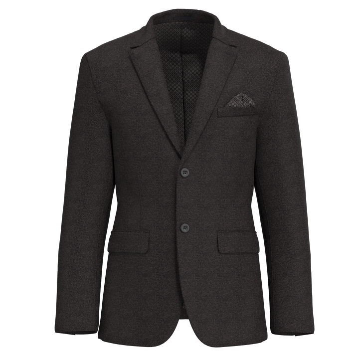 Duchamp London Textured Brown Knit Sport Coat