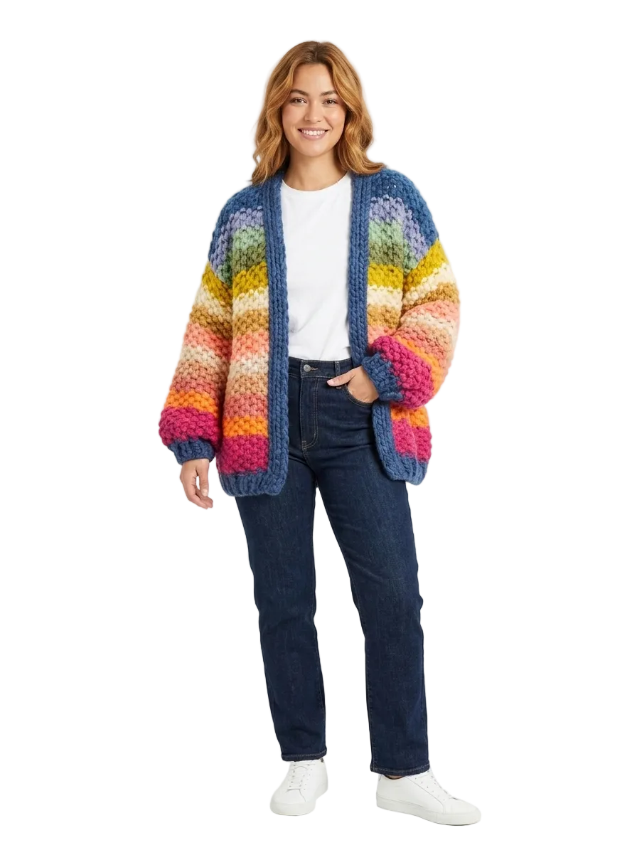 Roffe Colorblock Cardigan