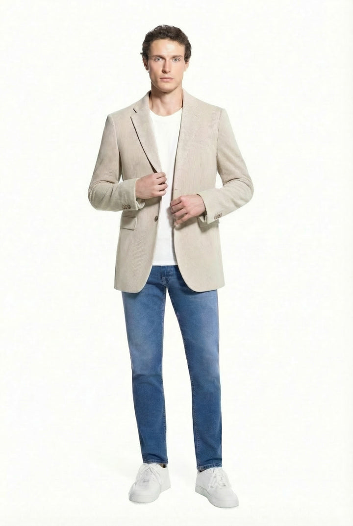 Lucky Brand Tan Heather Knit Sport Coat