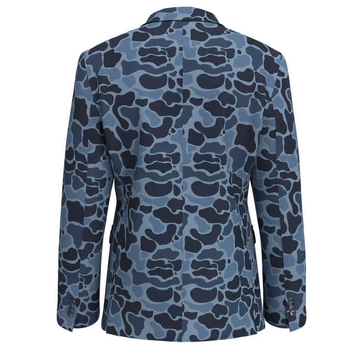 One Like No Other Knit Navy Camo Sport Coat