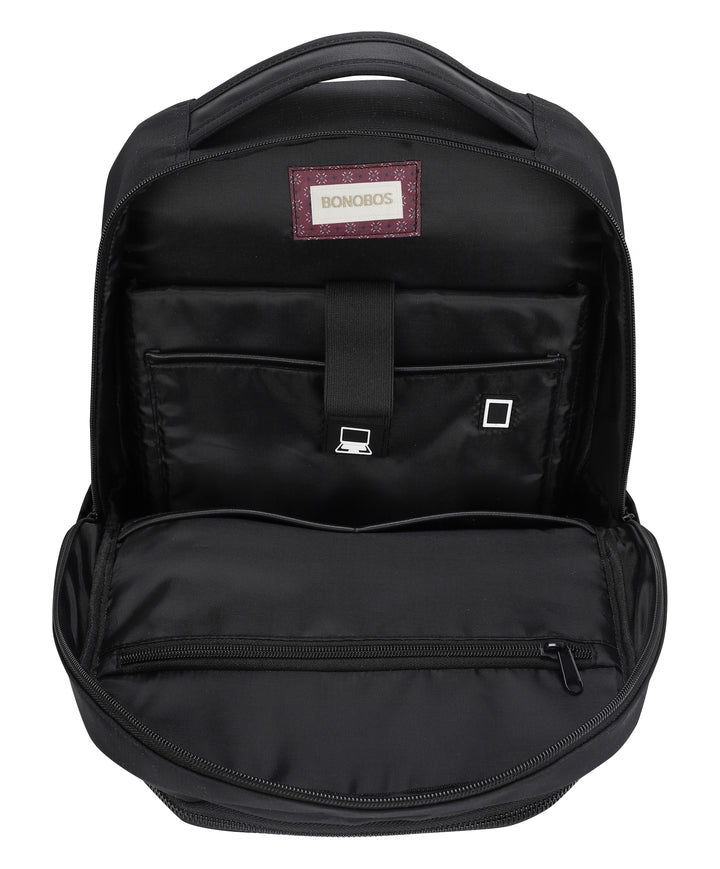 Bonobos Cream Label Ripstop Nylon Black Backpack