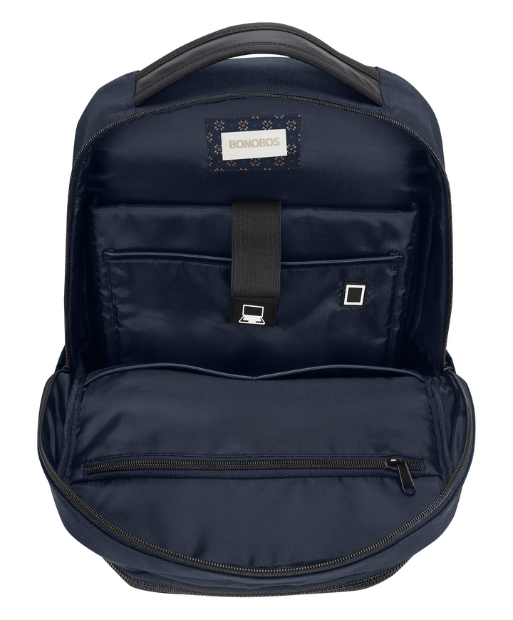 Bonobos Cream Label Ripstop Nylon Blue Backpack