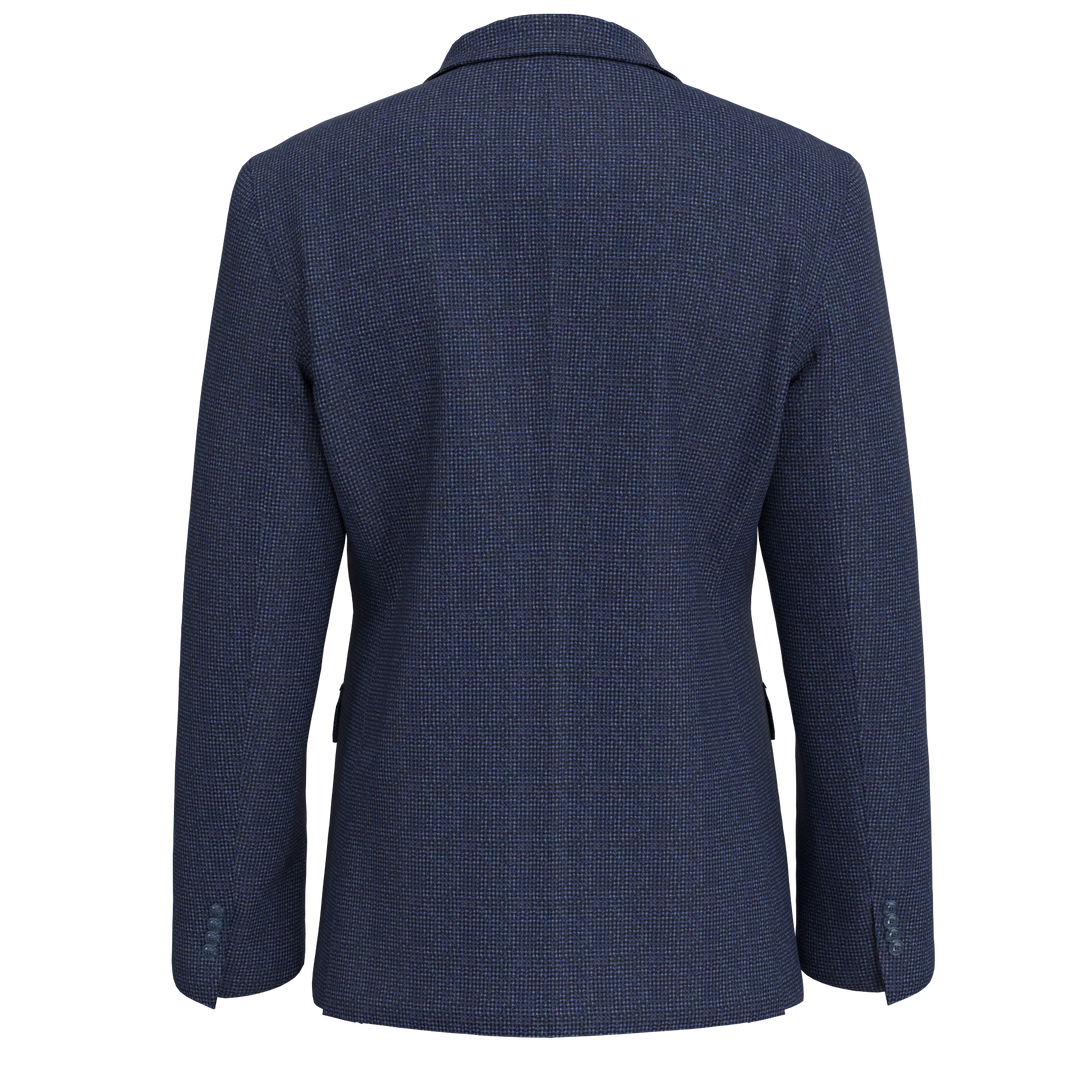 Lucky Brand Navy Seersucker Plaid Sportcoat