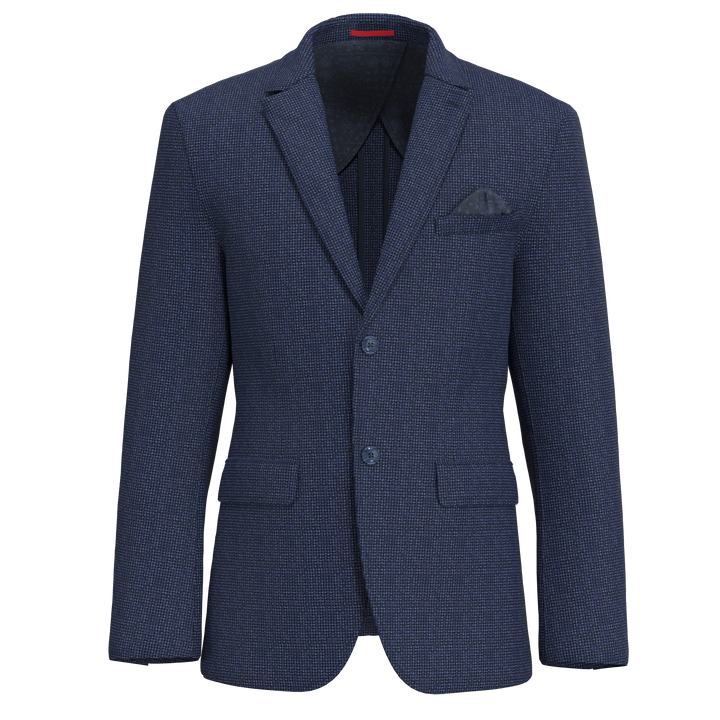 Lucky Brand Navy Seersucker Plaid Sportcoat