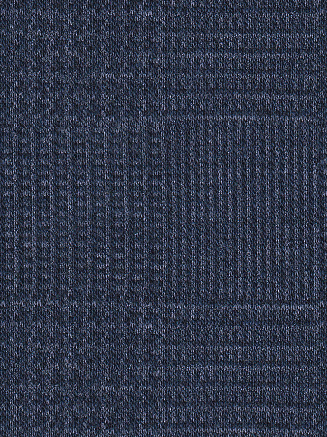 Lucky Brand Navy Plaid Knit Sport Coat