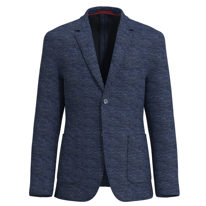 Lucky Brand Navy Heather Textured Knit Sportcoat