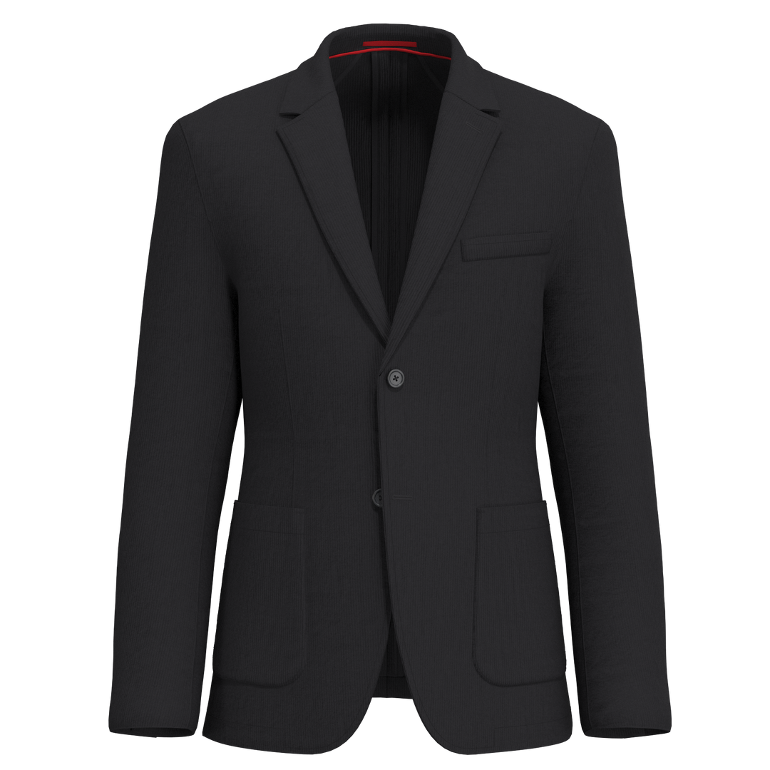 Lucky Brand Black Rib Knit Sportcoat