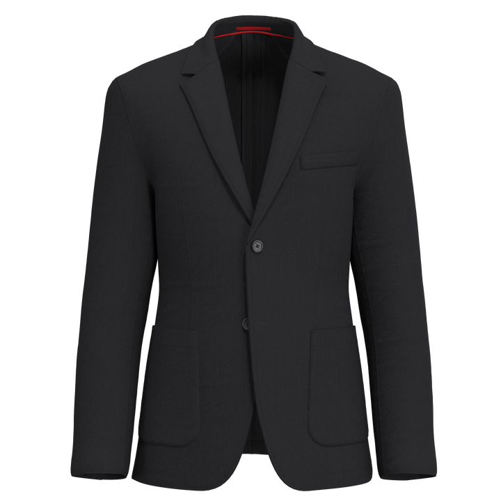 Lucky Brand Black Rib Knit Sportcoat