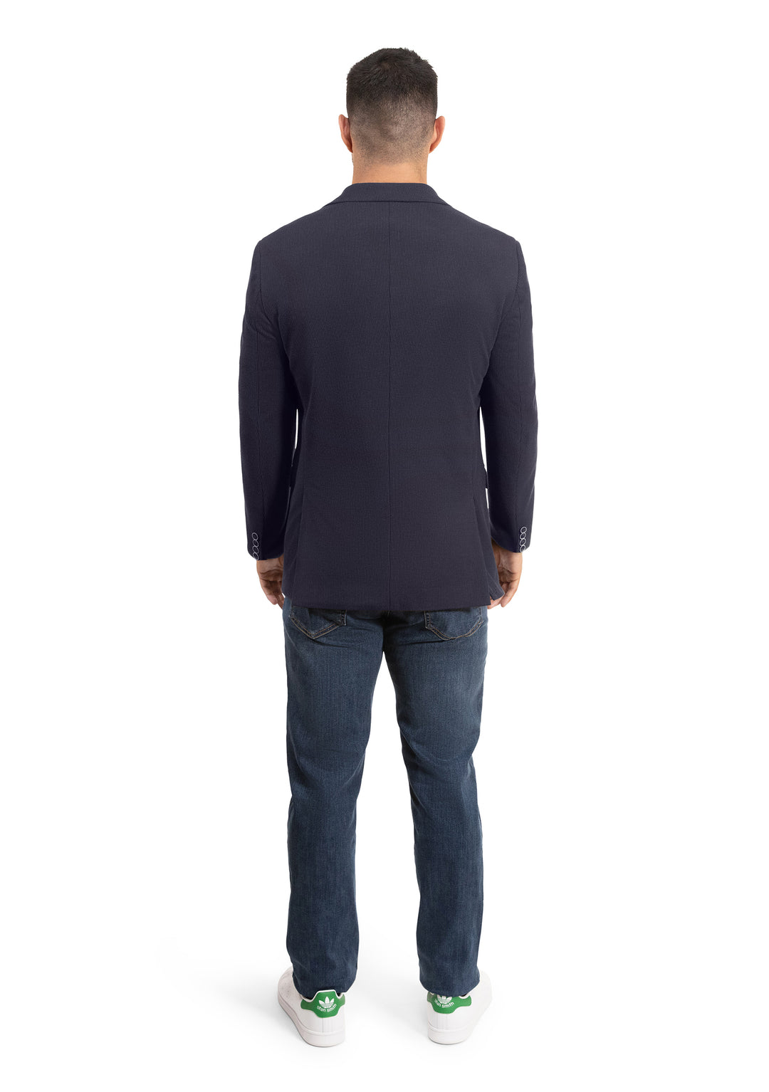 Lucky Brand Navy Solid Corduroy Knit Sportcoat