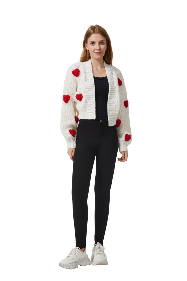 3D Heart Cardigan