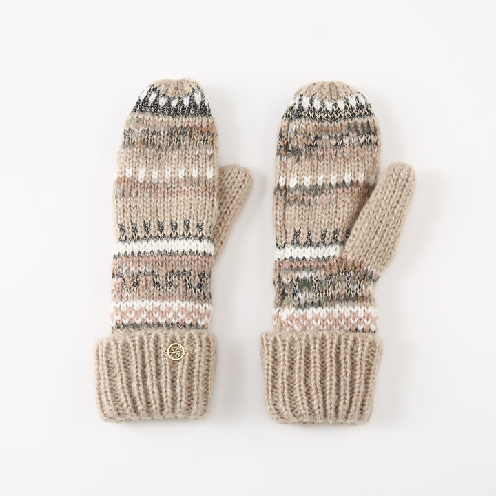 Ted Baker London Women's Fair Isle Knit Beige Gloves