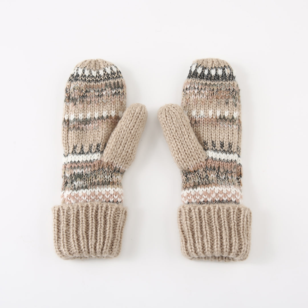 Ted Baker London Women's Fair Isle Knit Beige Gloves