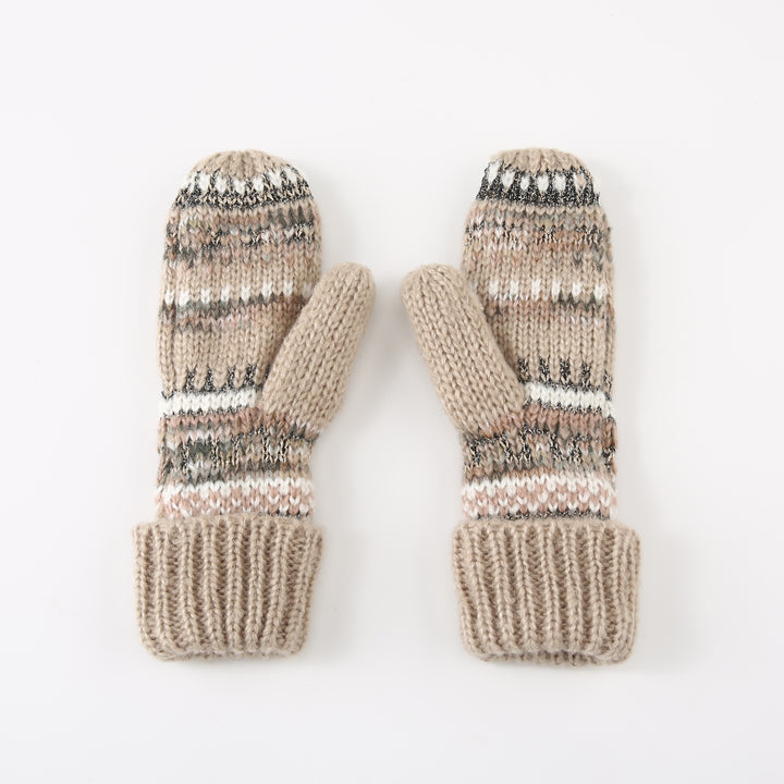 Ted Baker London Women's Fair Isle Knit Beige Gloves