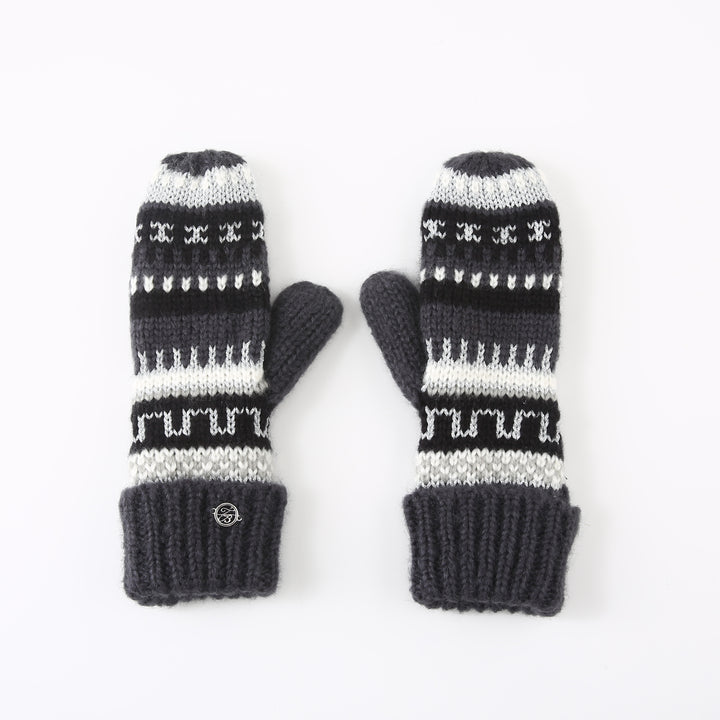 Ted Baker London Women's Fair Isle Knit Black Gloves