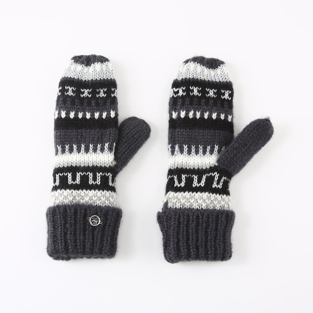 Ted Baker London Women's Fair Isle Knit Black Gloves
