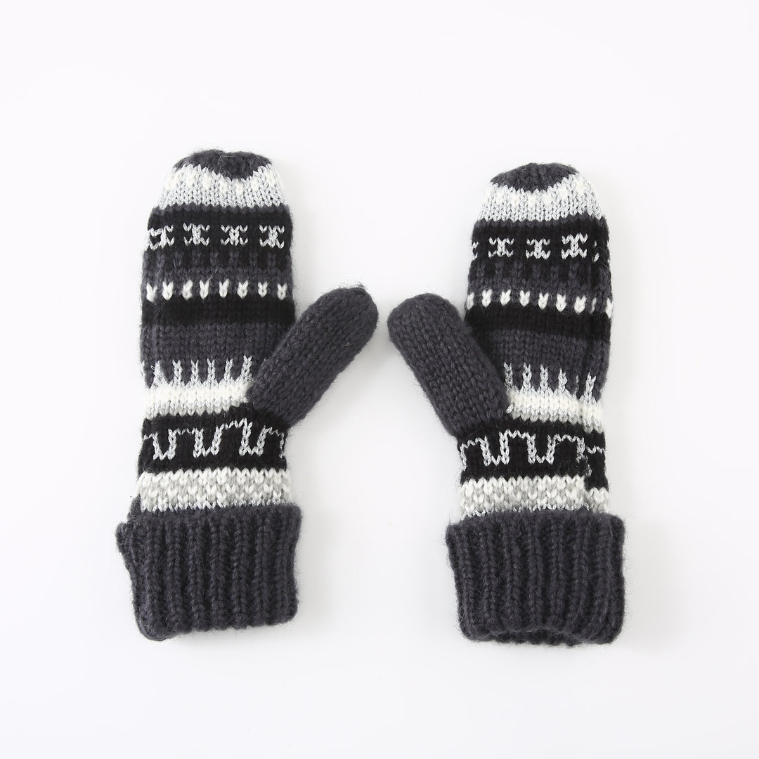 Ted Baker London Women's Fair Isle Knit Black Gloves
