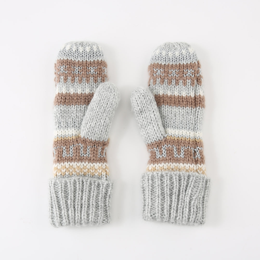 Ted Baker London Women's Fair Isle Knit Grey Gloves