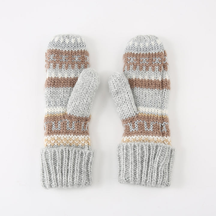 Ted Baker London Women's Fair Isle Knit Grey Gloves