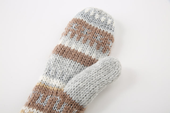 Ted Baker London Women's Fair Isle Knit Grey Gloves