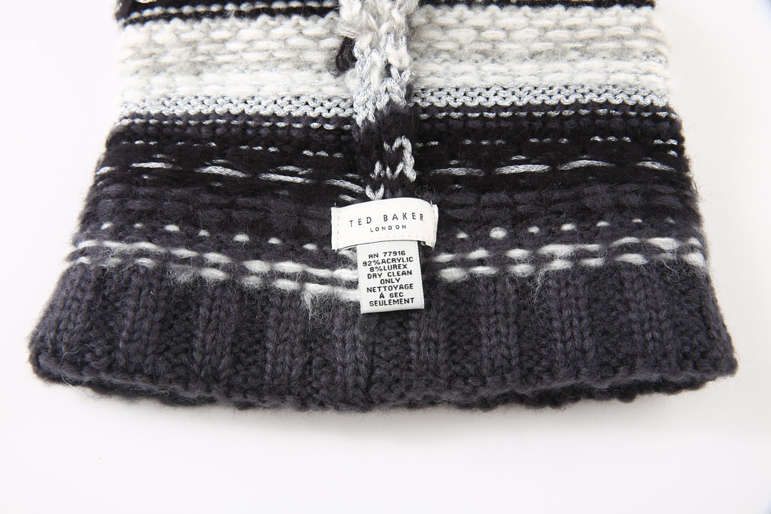 Ted Baker London Women's Fair Isle Knit Black Beanie